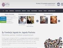 Tablet Screenshot of fundacja-jagoda.pl